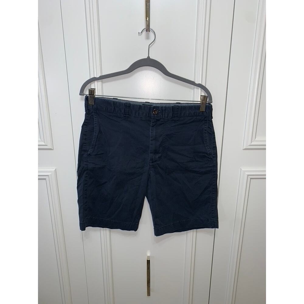 J.Crew Men's Chino Shorts Size 31 Navy Blue Casual Stretch 9"‎ Inseam